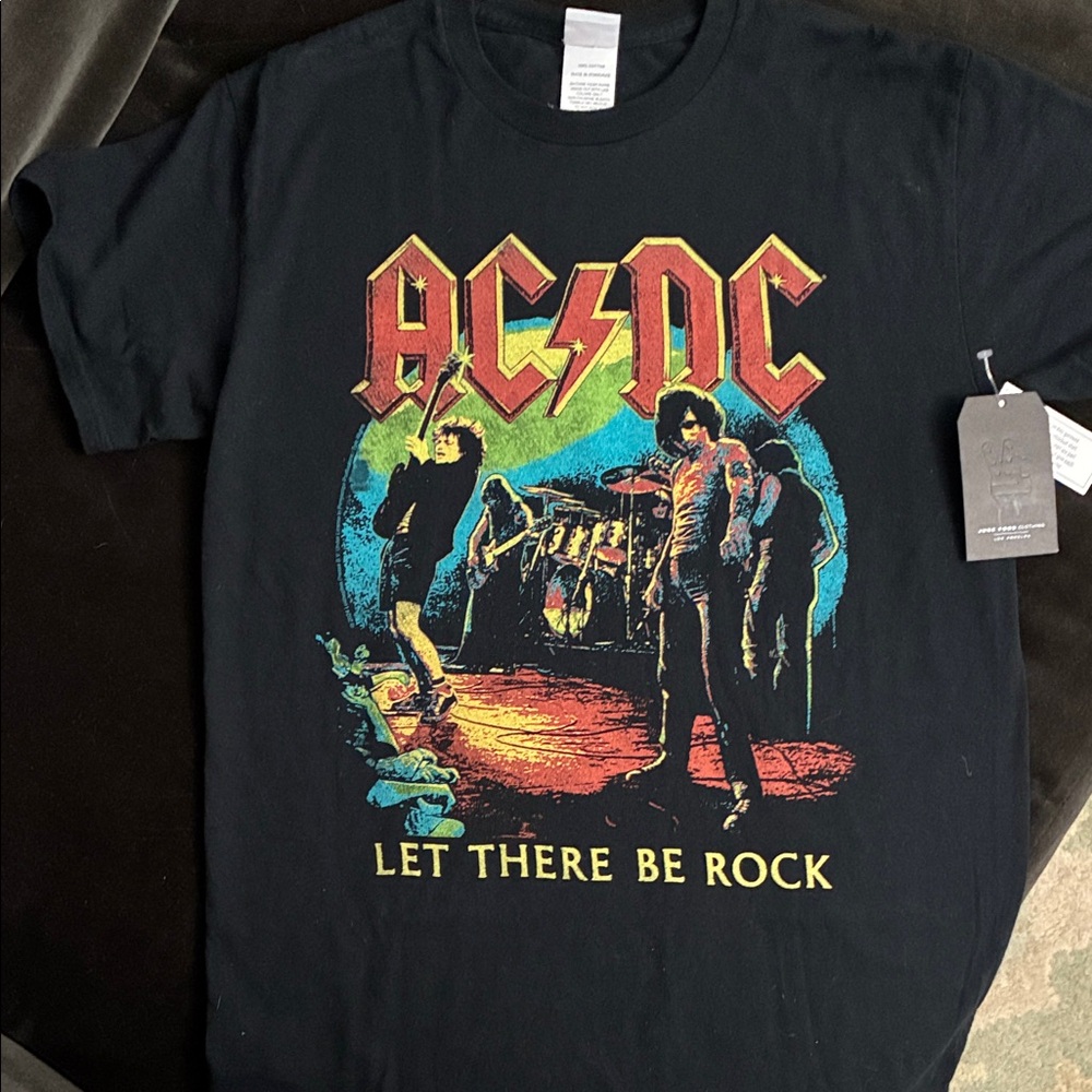 Junk Food Clothing AC/DC Let There Be Rock Graphic Tee  “World Tour of 1977”